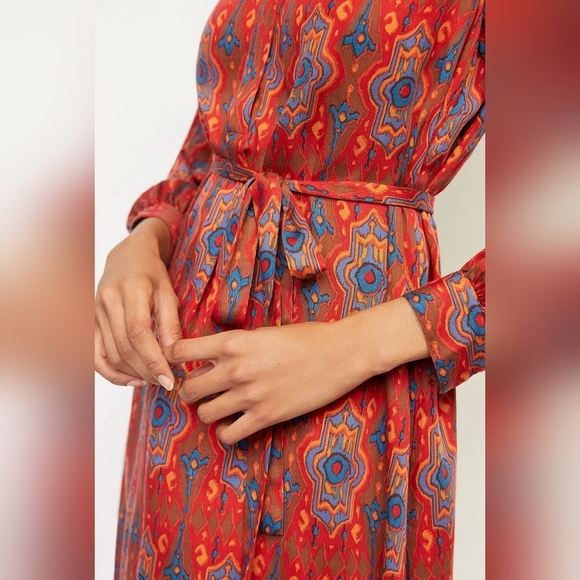 NWT ANTHROPOLOGIE Tiny Longsleeve Dress Size XS Red - Picture 3 of 12